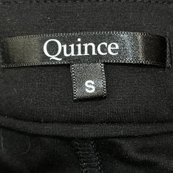 Quince Stretch Pull-On Jeggings Pants Women's Size Small Black 25" Inseam - Picture 5 of 6